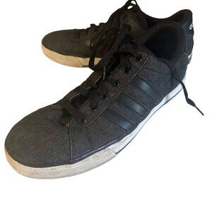 Adidas black canvis denim size 9 sneakers